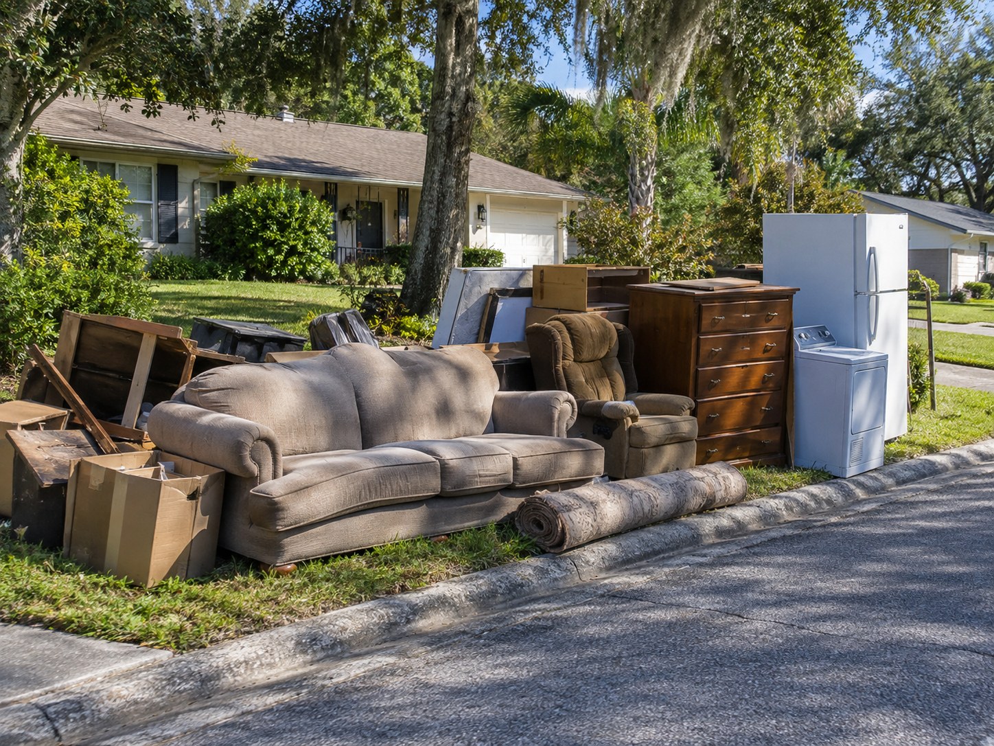 Furniture and appliance cleanout for junk removal in North Central Florida